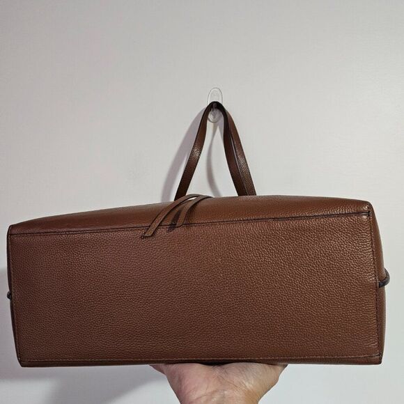 EUC REBECCA MINKOFF MEGAN LEATHER TOTE BROWN LARGE - Picture 6 of 16